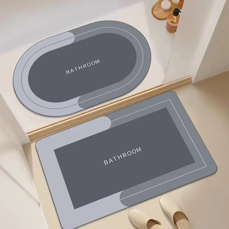 浴室吸水速干地垫卫生间进门门口防滑家用脚垫耐脏加厚耐脏地毯