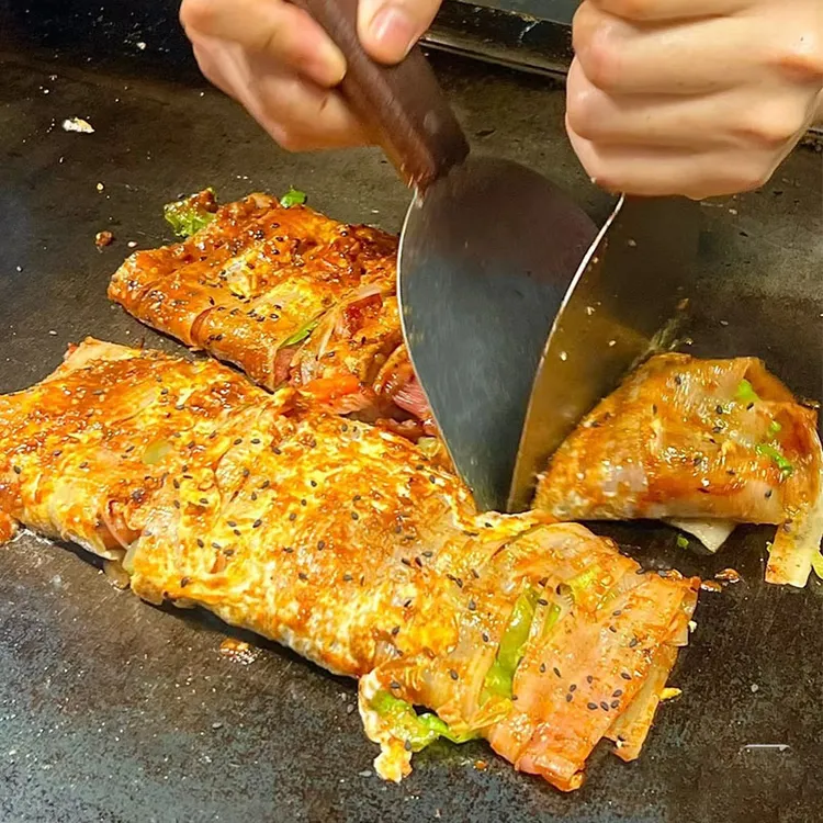 【不含胶】东北风味烤冷面片速食早餐炒冷面片街边小吃专用带酱料