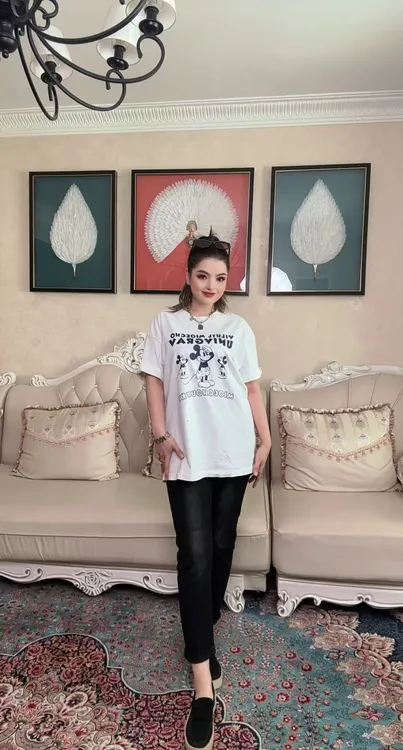 2277女款烟管裤微喇设计高腰显瘦直筒牛仔裤时尚百搭长裤黑色