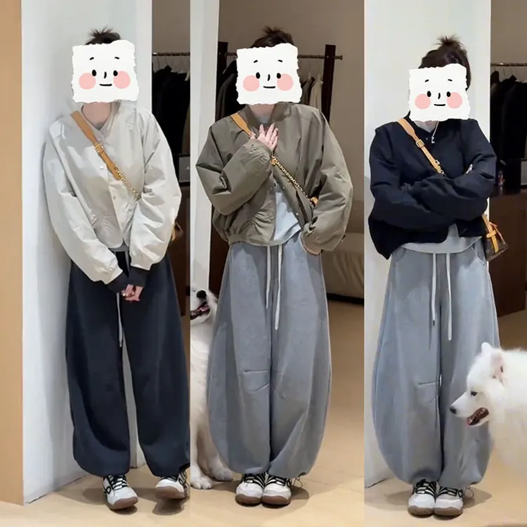 高级感巨好看的套装秋季新款时尚宽松外套女气质显瘦休闲裤两件套