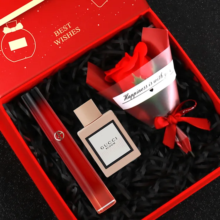 【节日礼物】阿玛尼全新唇釉405I 送女友生日口红香水节日礼盒套装