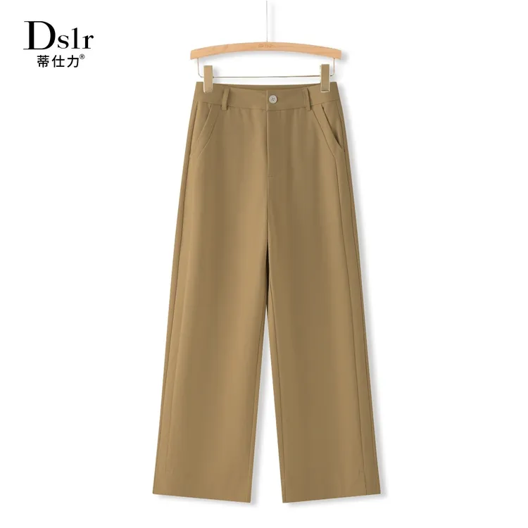 九分A字阔腿裤2025秋季新款休闲高腰显瘦通勤抗皱高级感阔腿裤
