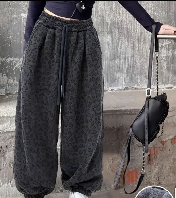 【保暖百搭】男女童羊羔绒加绒加厚裤子冬装儿童2025新款中大童运动