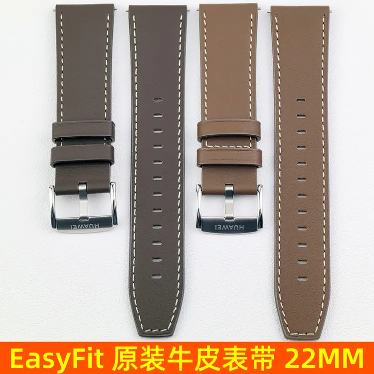 适配华为GT3/4/5真皮表带原厂牛皮手表带WATCH 3/4/5 pro保时捷22