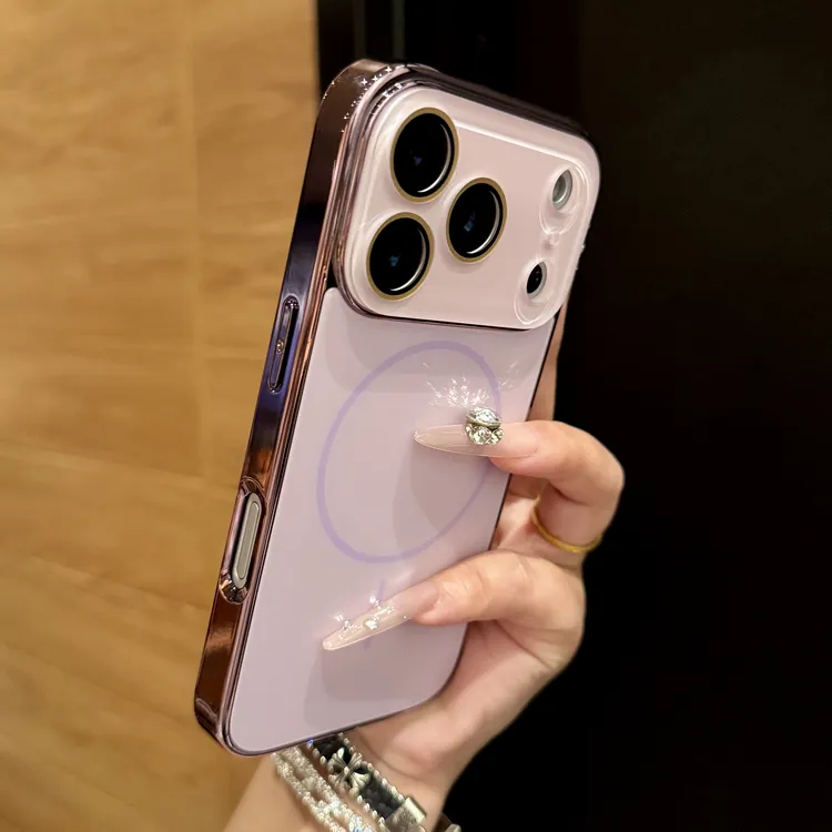 新款水晶膜细圈磁吸适用iPhone17promax手机壳苹果16防摔14/13/12