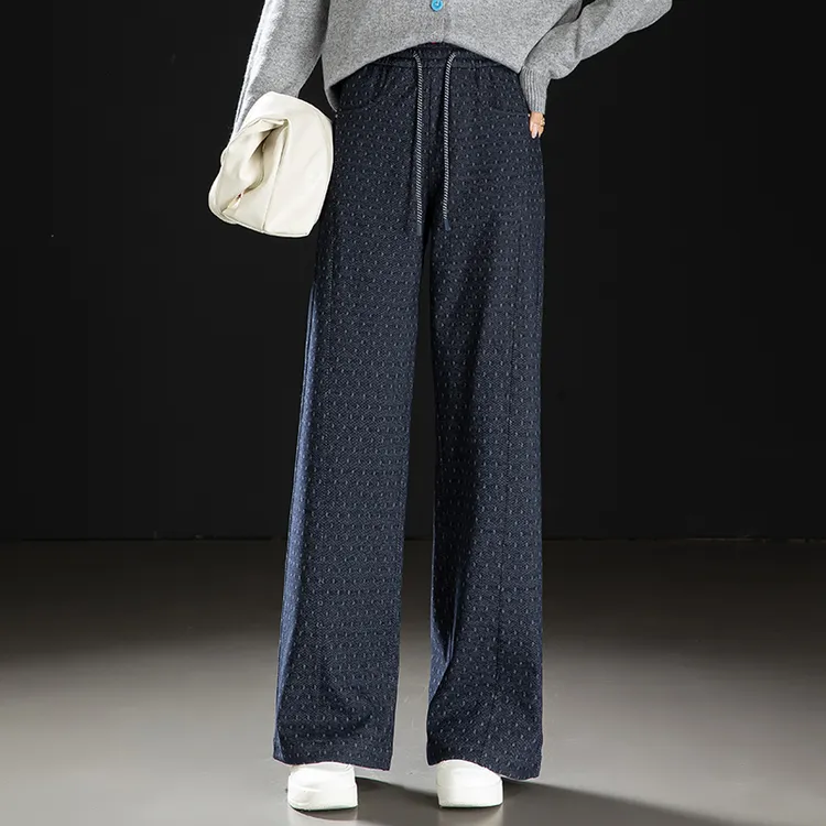 哥弟阿玛施正品2025新款秋冬季高腰宽松百搭显瘦垂坠感拖地直筒裤