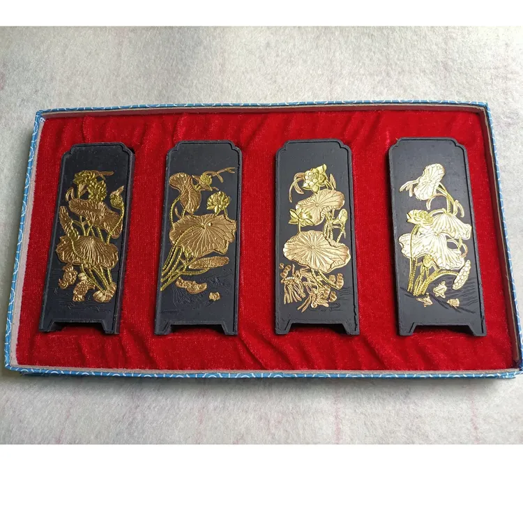 文房四宝笔墨纸砚收存多年古法徽墨油烟墨松烟墨版本十二生肖套装