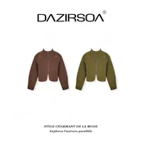 DAZIRSOA/达姿“坚韧力量”时尚百搭复古洋气夹克外套 AB666