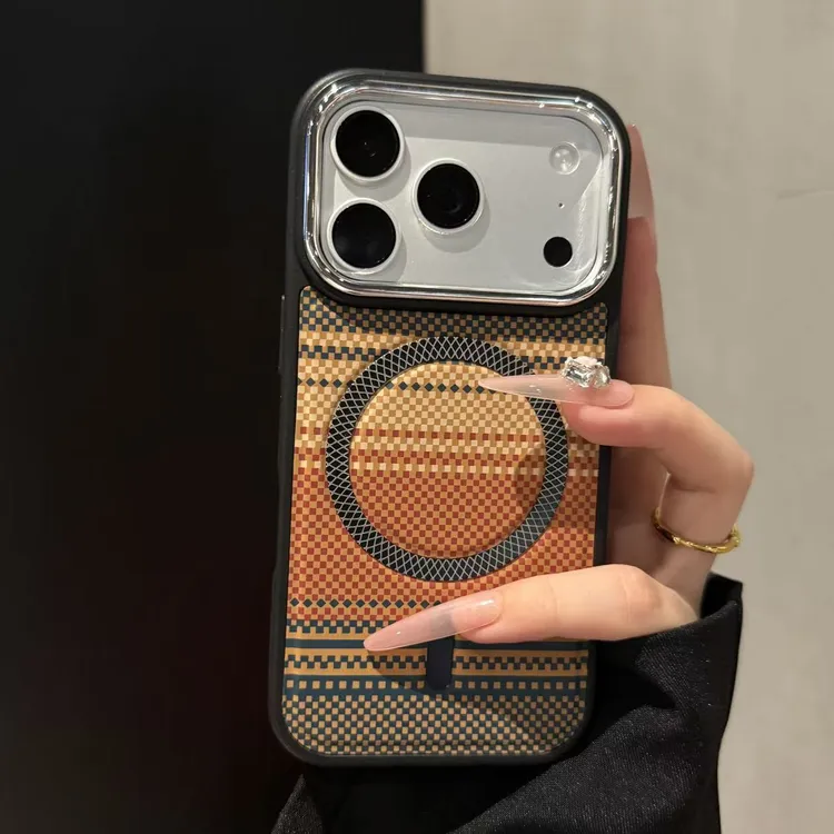 新款电镀碳纤维适用iPhone17promax手机壳16pro时尚15/14个性13新