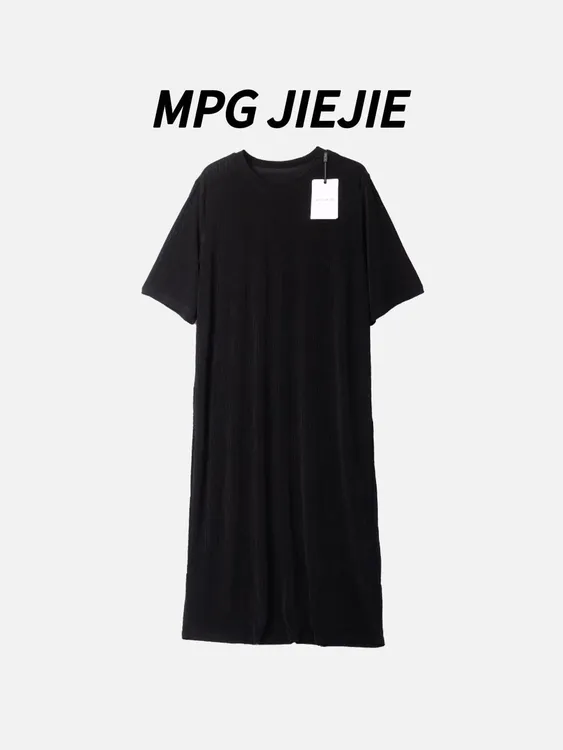 MPG JIEJIE【清风徐来】春夏大码垂感透气醋酸休闲气质微胖连衣裙