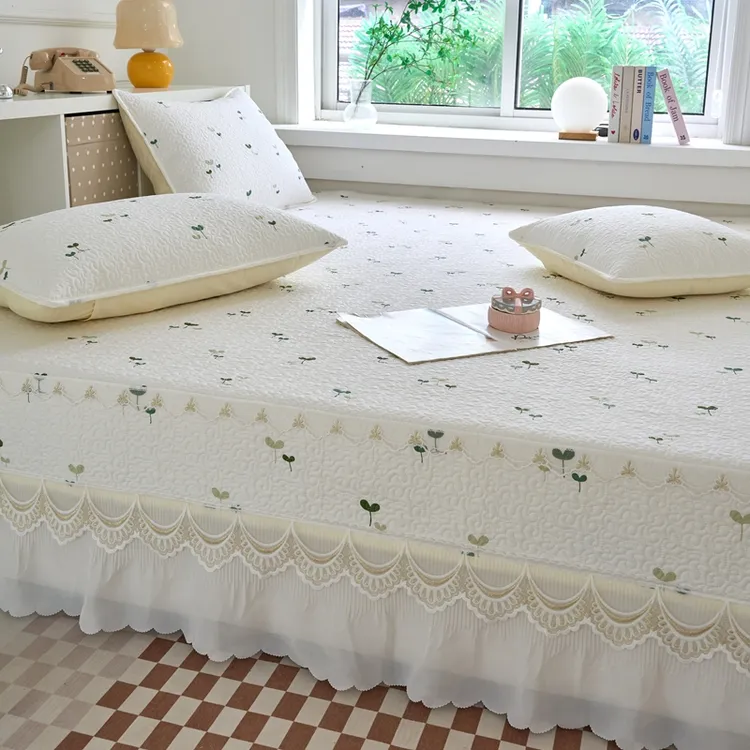 定做纯棉床盖大炕全棉榻榻米炕套罩加厚夹棉防滑床单单件四季通用