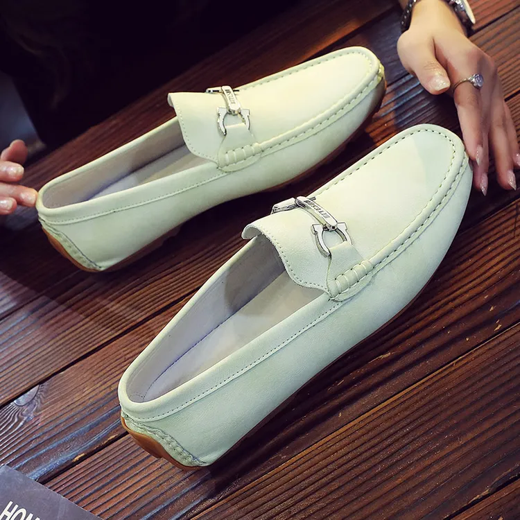 秋季大码真皮豆豆鞋男2025新款韩版英伦软底休闲驾车鞋一脚蹬鞋子