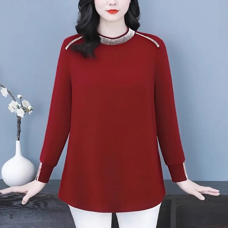 苏兰诺大码女装秋季新款气质休闲舒适时尚百搭上衣ZSX25A0176