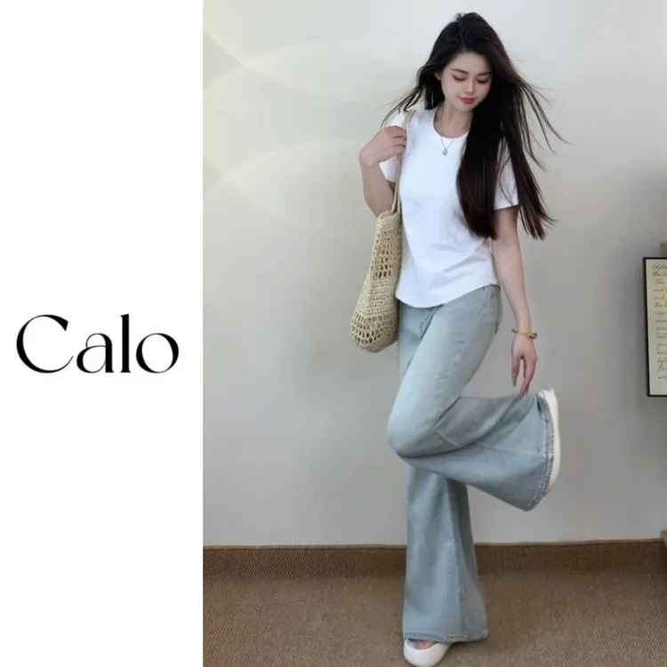 [打造直角肩] 肩宽福音.胖mm正肩t恤 2025夏季短袖女显瘦牛仔裤