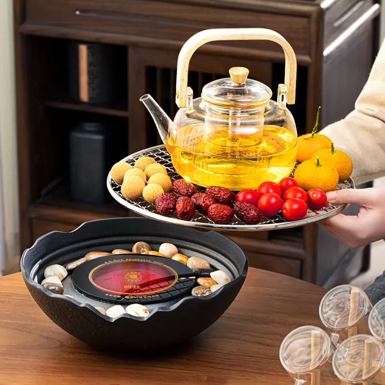 室内围炉煮茶壶套装器具全套家用室内轻奢烤火炉套装罐罐茶烤奶商品图