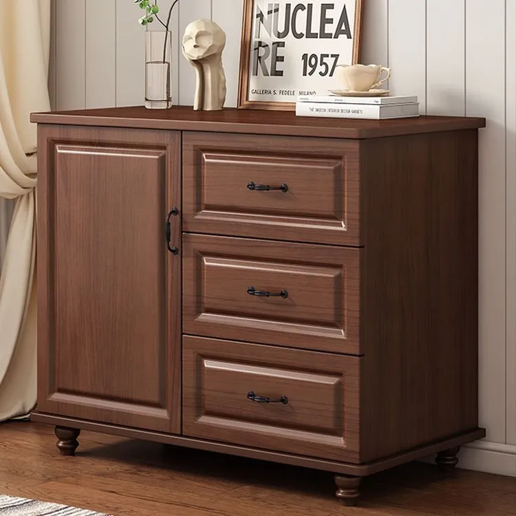 （现货速发）【现货速发】美式斗柜家用仿实木五斗柜简约现代卧室收纳