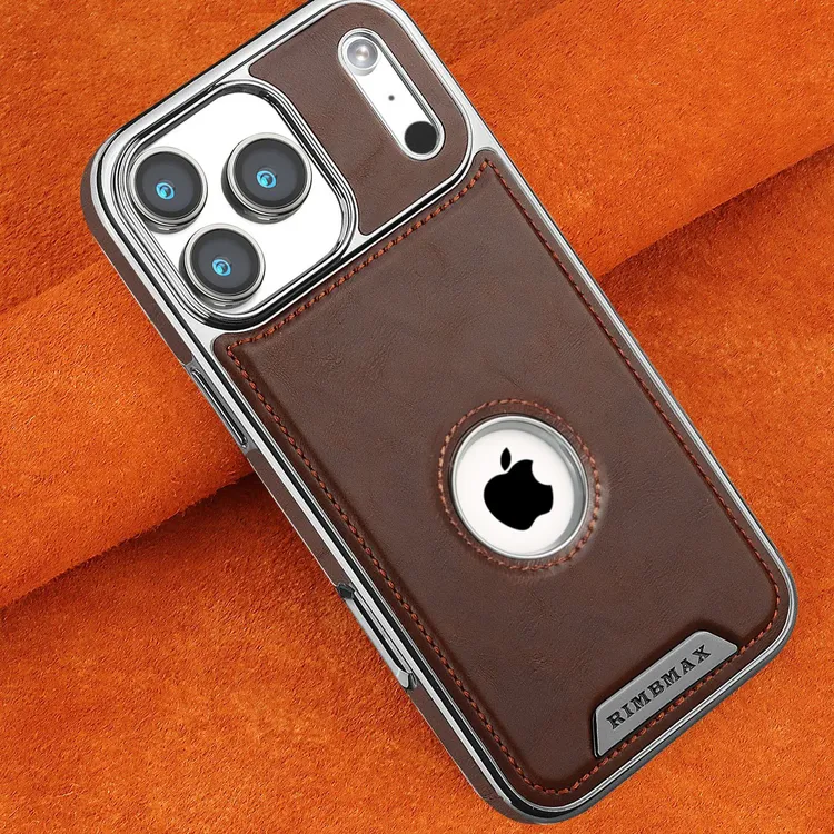 适用苹果17ProMax新款磁吸手机壳高档商务男iPhone161514防摔皮套