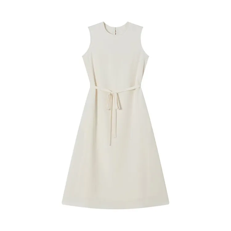 【专柜同款】纯色重磅桑蚕丝高货显瘦法式连衣裙CS8839L