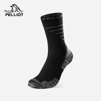 伯希和户外运动袜美利奴羊毛加厚保暖袜秋冬专业登山减震排汗袜子