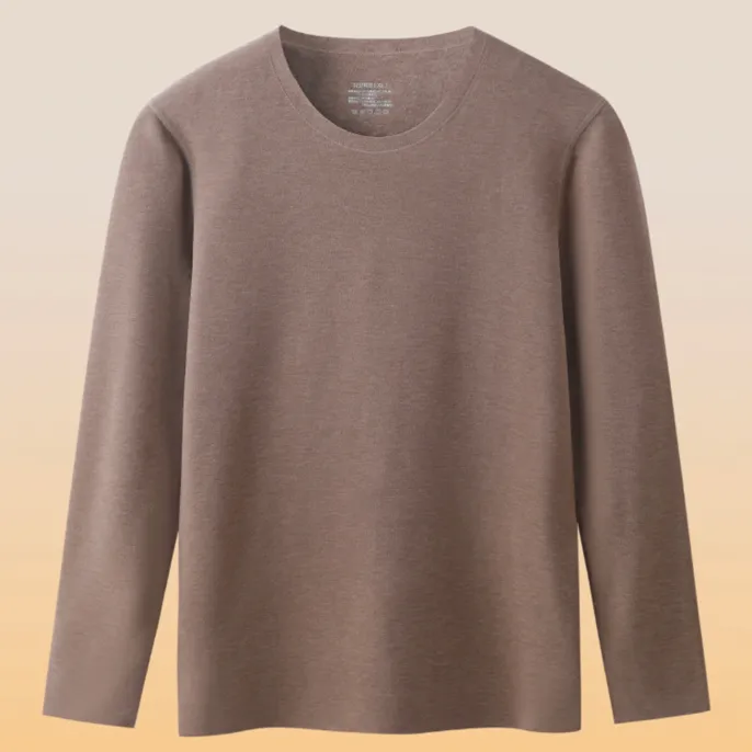 加倍暖山羊绒蚕丝保暖内衣男保暖套装恒温无痕加厚薄绒秋衣秋裤