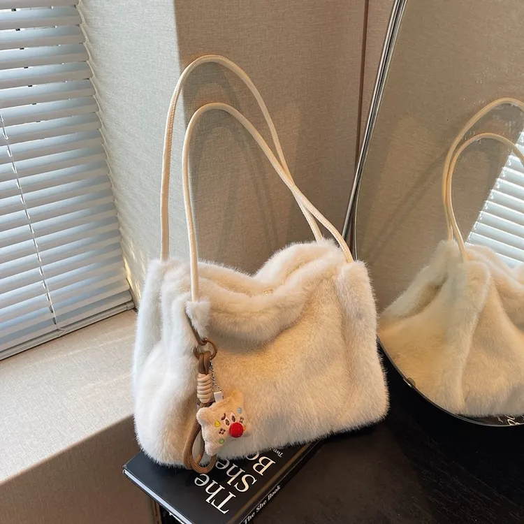 清新百搭大容量包秋冬休闲托特包