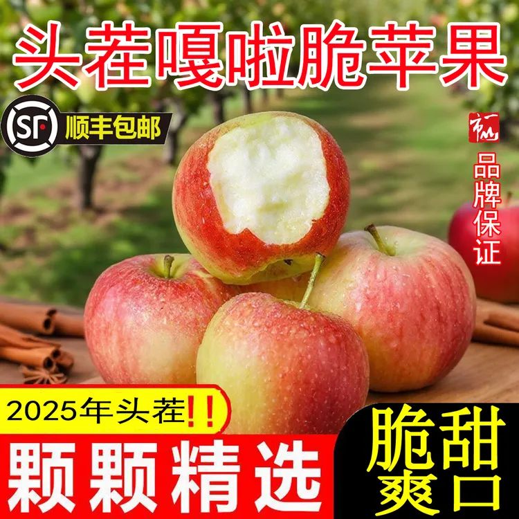 一山一市【顺丰包邮】2025年头茬嘎啦苹果脆甜多汁产地直发新鲜水果