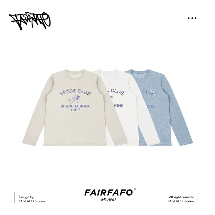 【贝壳印花长袖】夏季新款宽松休闲长袖遮阳T恤YS5ZB0708