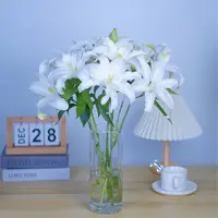 【白色香水百合】云南基地直发鲜切花办公室鲜花直播间现场直播卖花