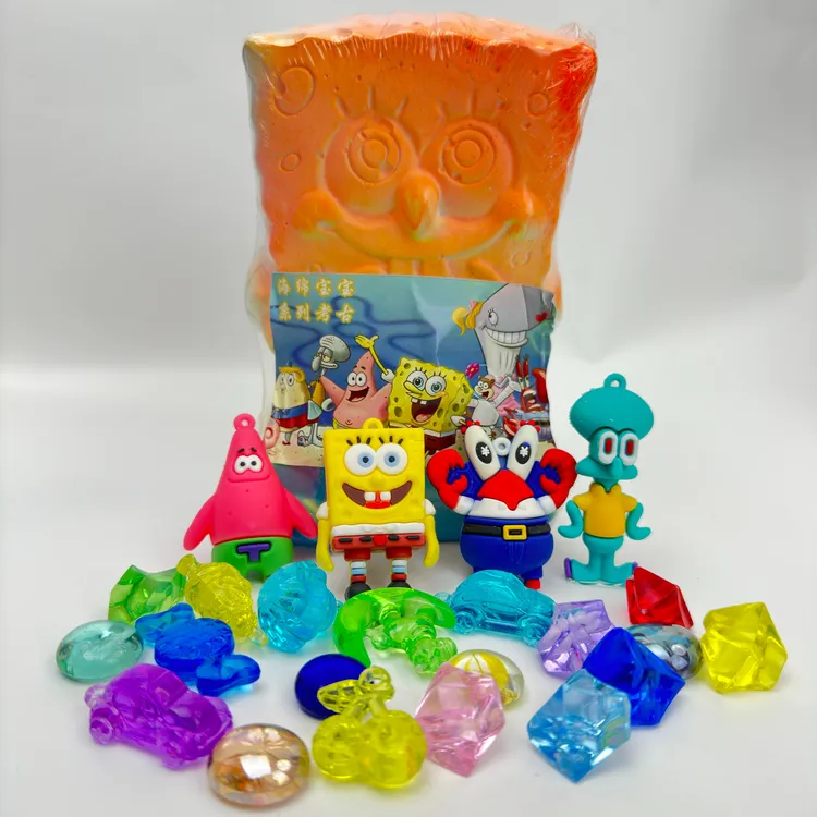 【海绵宝宝】考古挖宝玩具厂制作特色趣味动益智挖宝石儿童玩具