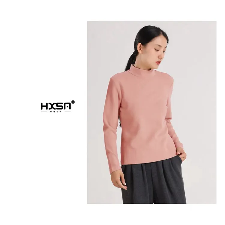 （现+预）暖小豆「女士特厚-半高领德绒」冬甄选保暖打底衣7211