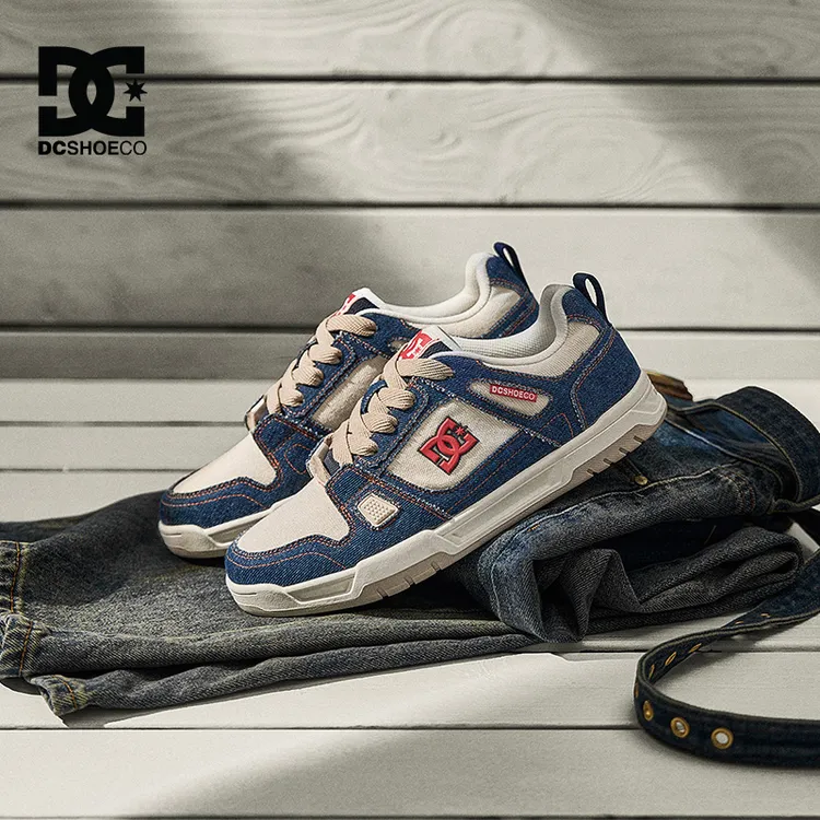DCSHOES STAG 美式街头潮流板鞋时尚百搭休闲鞋夏季透气牛仔男鞋