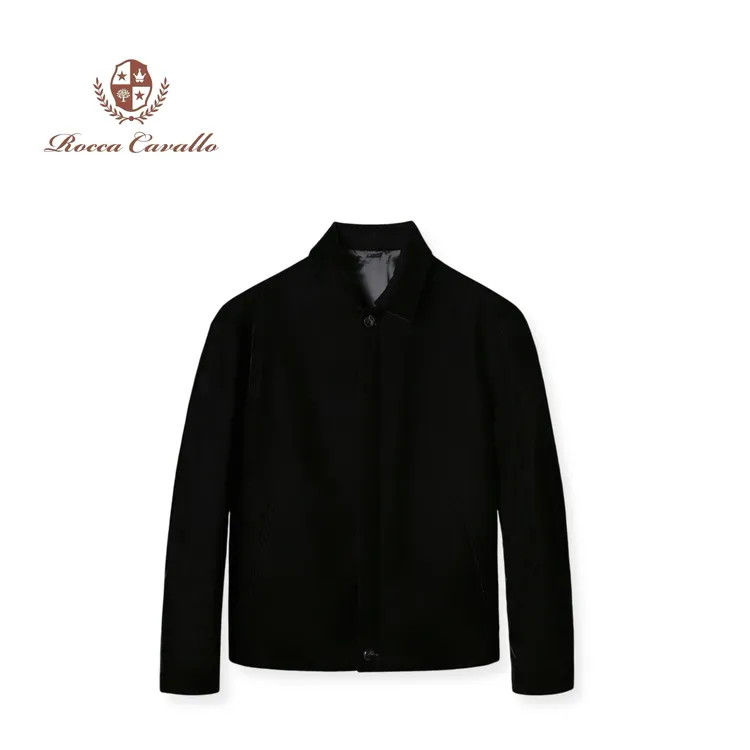 <丝绒棉服>男士秋冬定制进口丝绒 老钱风经典翻领棉服外套  8726