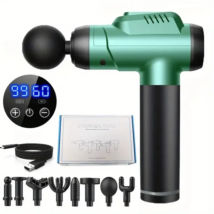 专业级肌肉放松按摩器高频震动多功能健身筋膜枪