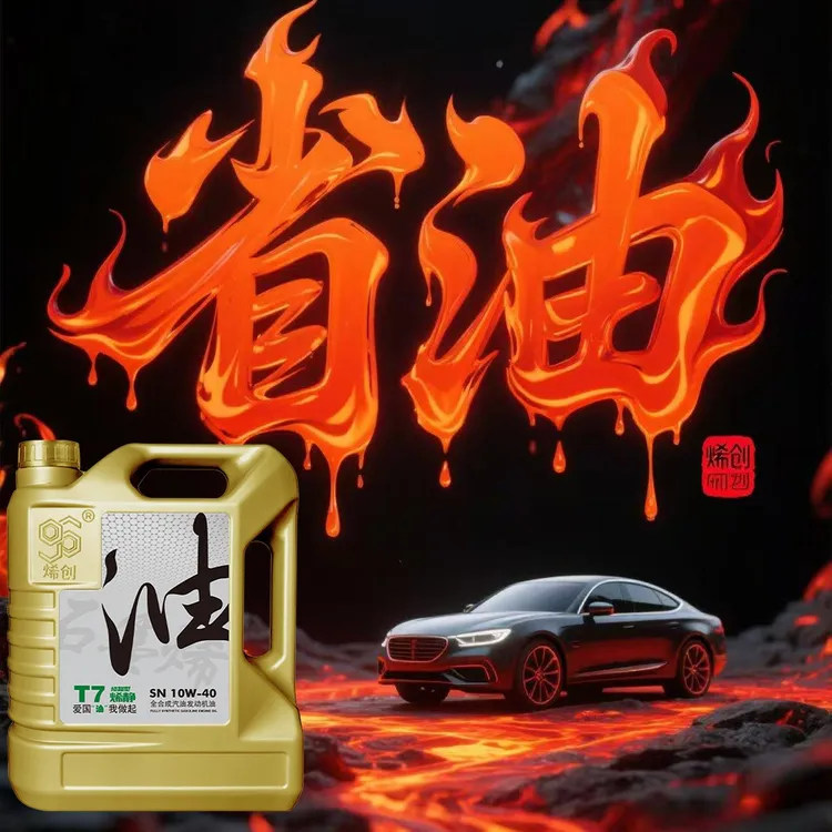 烯创SN10W-40全合成石墨烯机油润滑抗磨修复养护释放活塞环保养