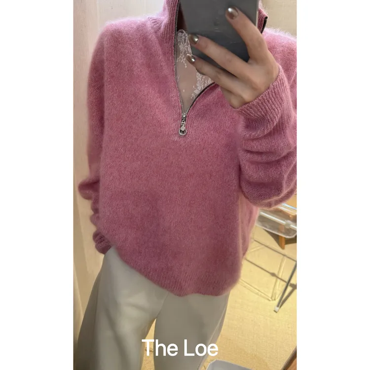 TheLOE/【进口超细澳洲羊毛】280g百搭减龄长袖羊毛衫#LE-A159919