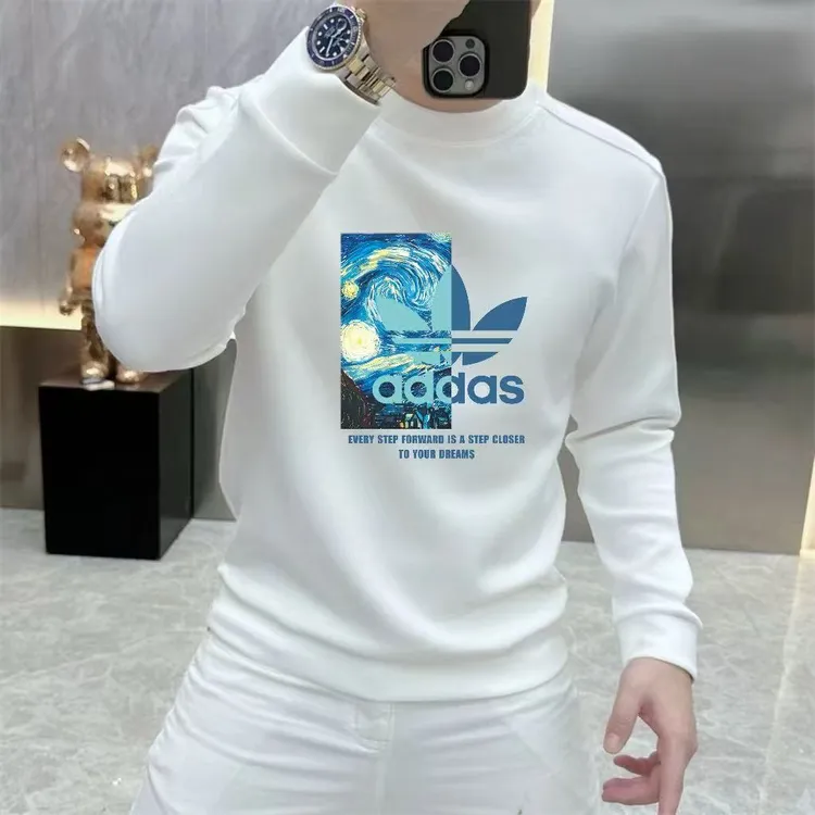 2026秋冬季新款潮牌印花卫衣男士时尚套头圆领长袖休闲百搭上衣潮