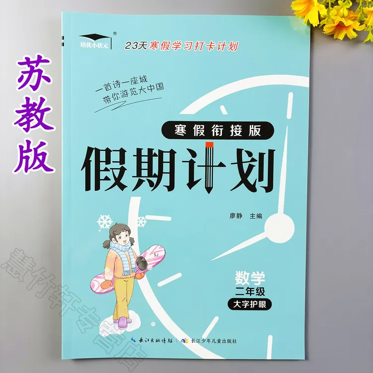 假期计划二年级数学寒假作业苏教版寒假衔接作业练习册寒假天天练