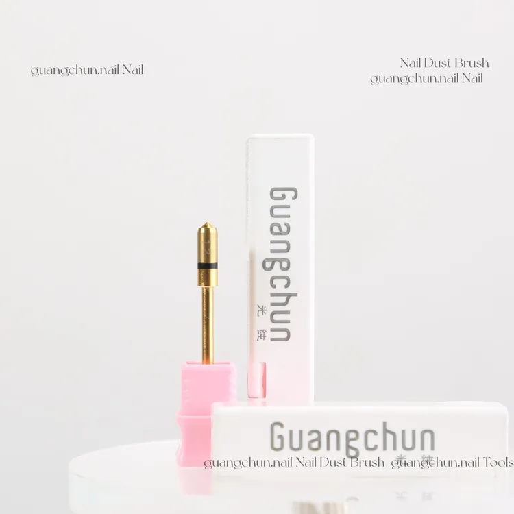 光纯美甲钻孔点位打磨头金色通用单个美甲工具G-344