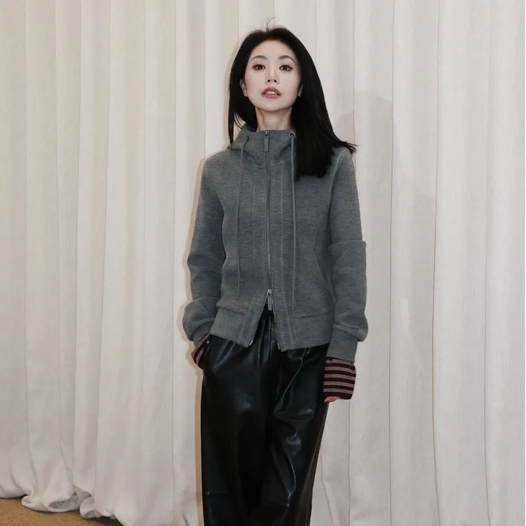 【叶可可专享】暖阳绒&羊毛连帽外套 SE51783