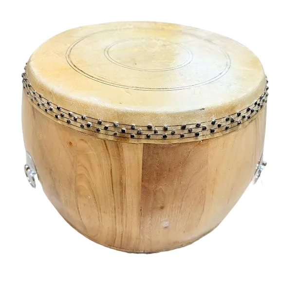 7寸鼓高度20厘米中音高音竹钉鼓原木原色道士鼓红白喜事鼓川教