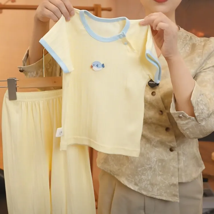 【自由条短袖+长裤   短袖+PP短裤套装】--婴儿童短袖夏季套装