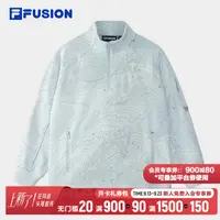 FILA斐乐半高领拉链套头卫衣女冬季保暖户外运动长袖T11W541203F