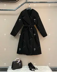 秋冬气质小香风设计师中长款羽绒服轻奢女 GS-57981