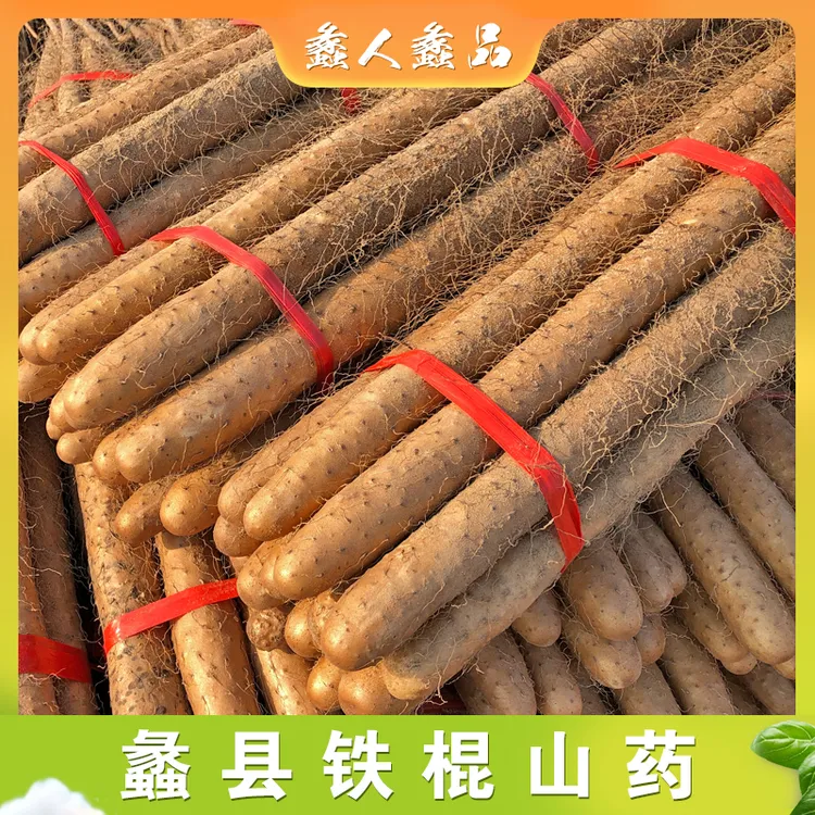 新鲜产地新鲜蠡县铁棍山药新鲜发货带土直发