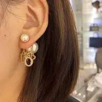 铜合金仿珍珠耳饰 超高版 D家高级感轻奢女神系耳环AE-0093