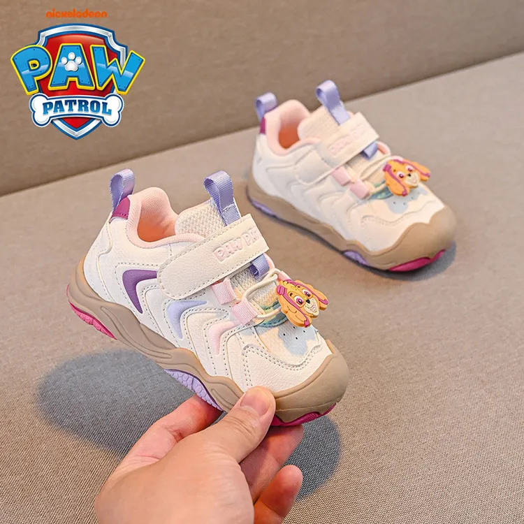汪汪队儿童鞋子2025秋软底防滑女宝学步鞋机能鞋小童幼儿园运动鞋