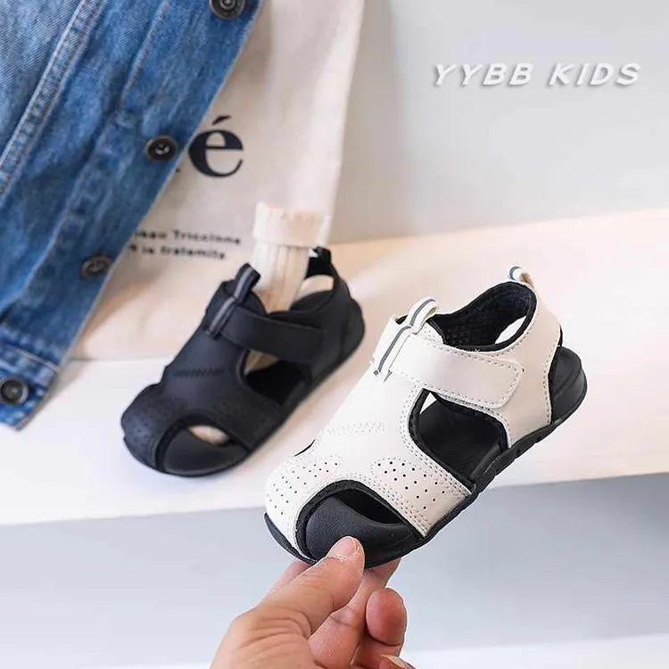 儿童包头凉鞋2025夏季新款男童轻便软底沙滩鞋女童休闲运动宝宝鞋