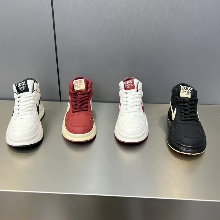 DJ68-695秋冬新款皮面男鞋舒适百搭运动鞋男士休闲鞋潮鞋