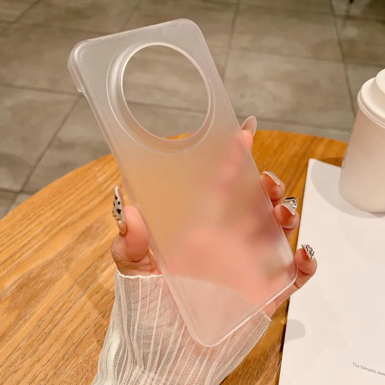 适用华为mate70半包磨砂pura80Pro高级感mate60防指纹手汗手机壳