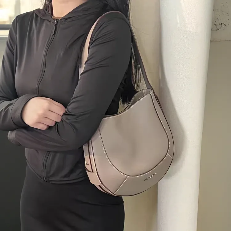NINA妮娜雪莉包中号轻奢时尚百搭女士单肩肩包小包包真皮简约通勤